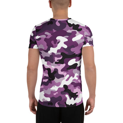 Purple Camouflage v4 Sport-T-Shirt für Herren Sport T-Shirt JLR Design