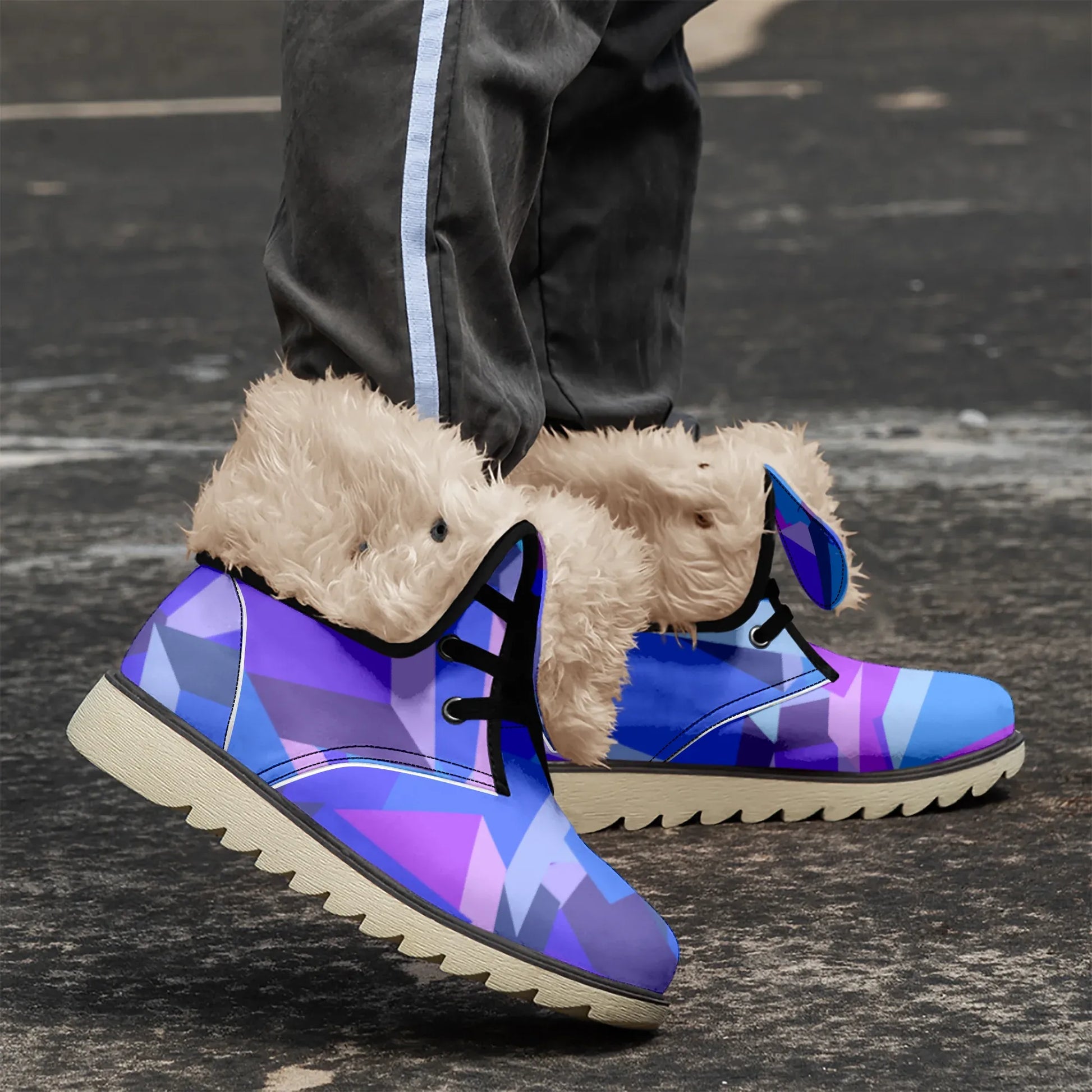 purple-cube-chic-boots-mit-pluschfutter-stiefel-jlr-design-1 - JLR Design