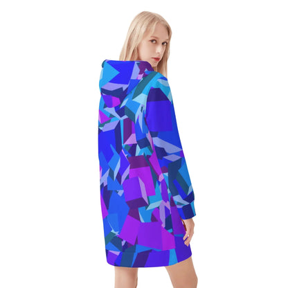 purple-cube-velvet-hoodie-dress-hoodiekleid-jlr-design-30687 - JLR Design