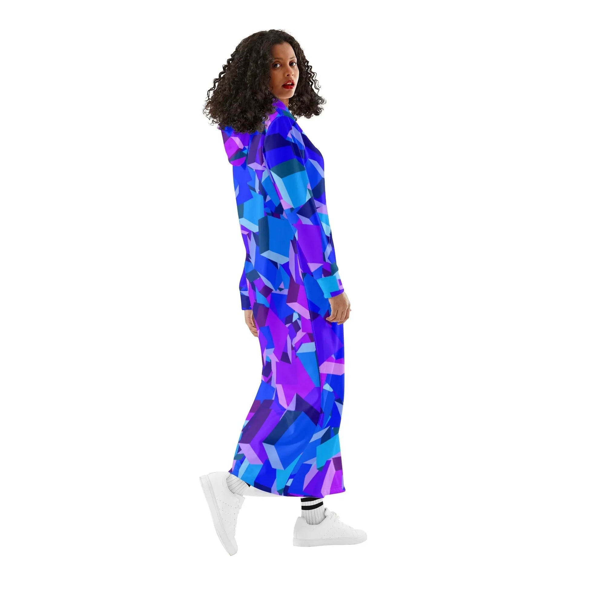 purple-cube-bequemes-leichtes-hoodie-kleid-hoodiekleid-jlr-design-56173 - JLR Design