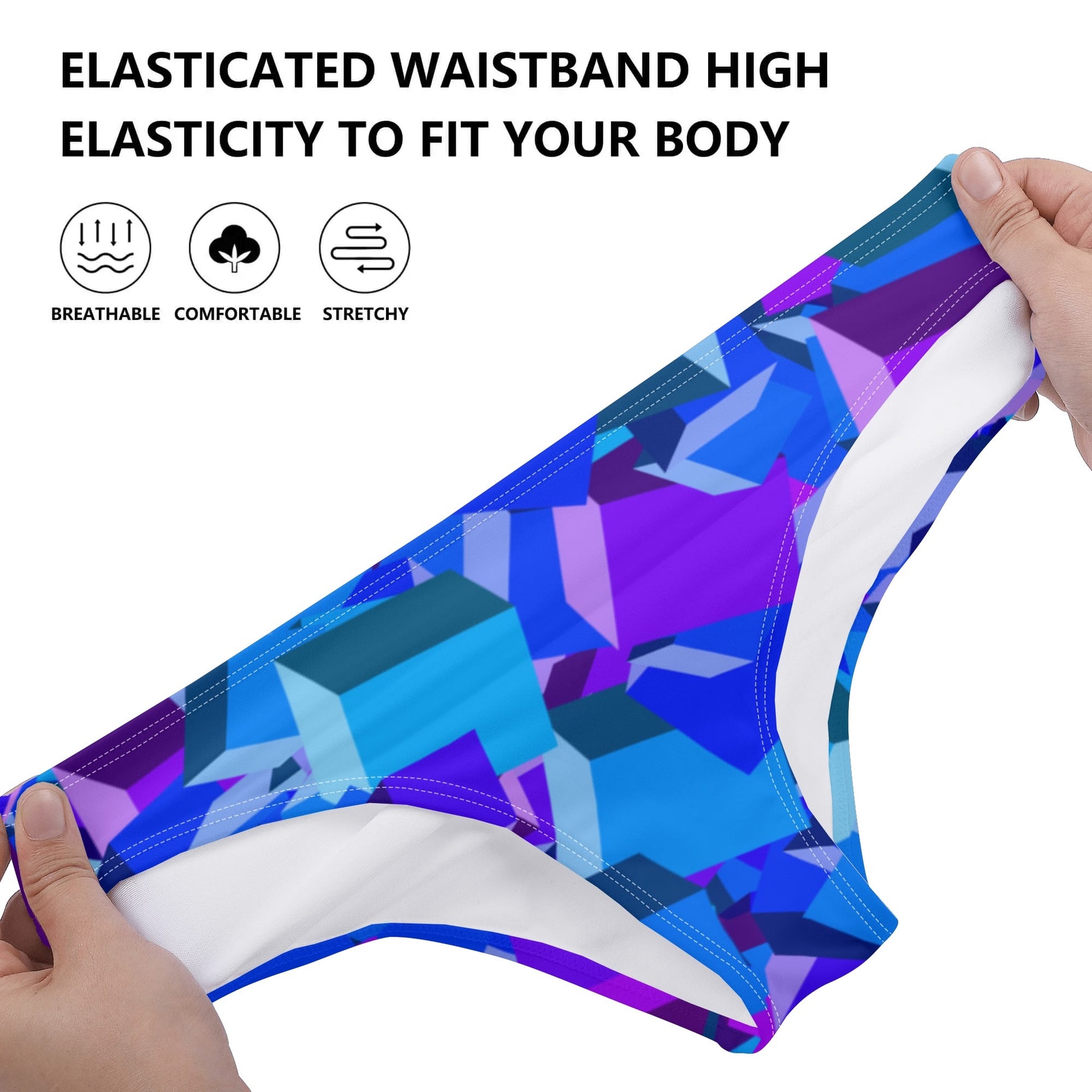 Purple Cube Damen Slip Damen Slip JLR Design