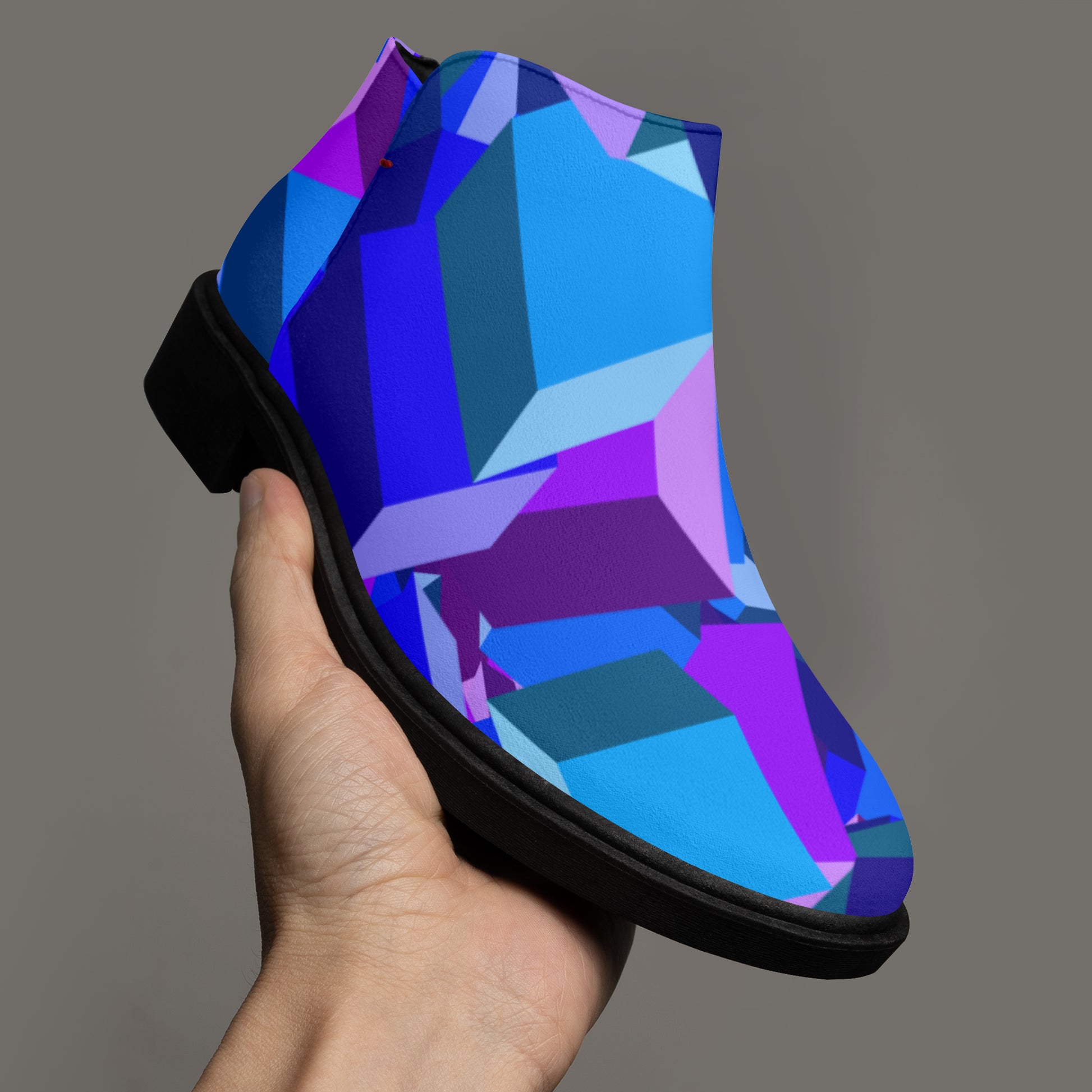 Purple Cube elegante Reißverschluss-Stiefeletten Stiefeletten JLR Design