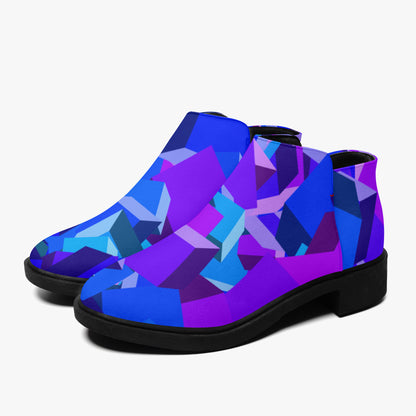 Purple Cube elegante Reißverschluss-Stiefeletten Stiefeletten JLR Design