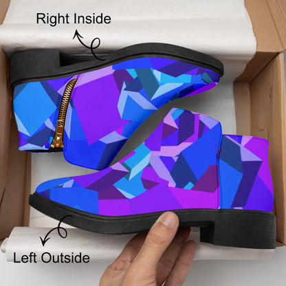 Purple Cube elegante Reißverschluss-Stiefeletten Stiefeletten JLR Design