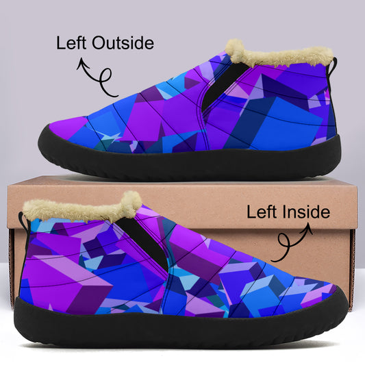 Purple Cube Faux Fur Slipper Slipper JLR Design