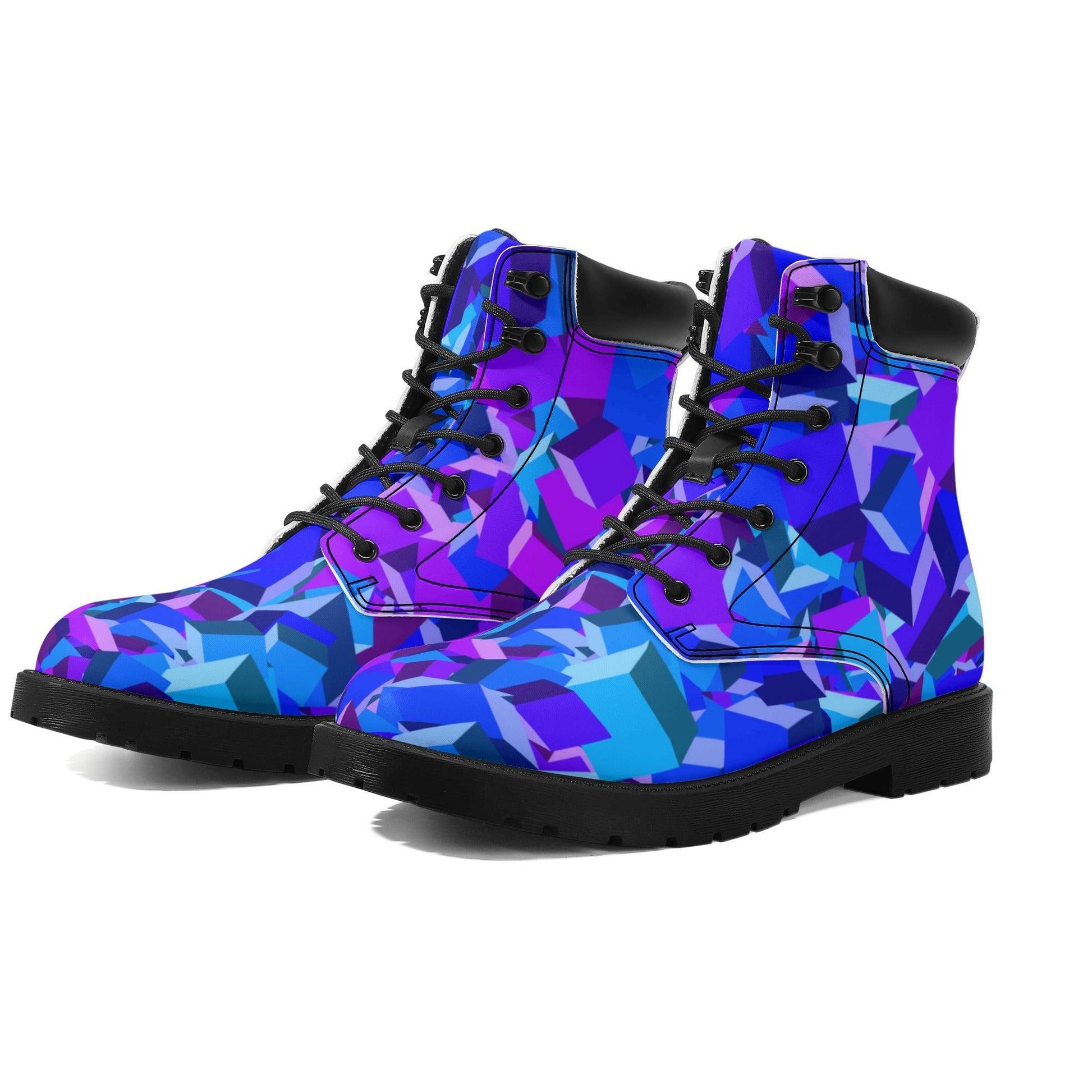 Purple Cube Ganzjahres Stiefel für Damen Lederstiefel 82.99 Cube, Damen, Ganzjahres, Lederstiefel, Purple JLR Design