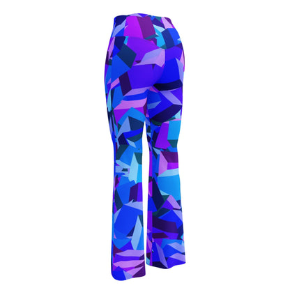 Purple Cube High Waist Flare Leggings Flare Leggings 69.99 cube, Flare, High, Leggings, Purple, Waist JLR Design