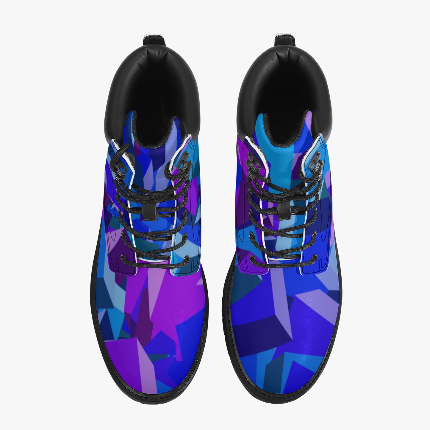 Purple Cube Leder Boots | Stylische und Warme Winterstiefel Boots JLR Design