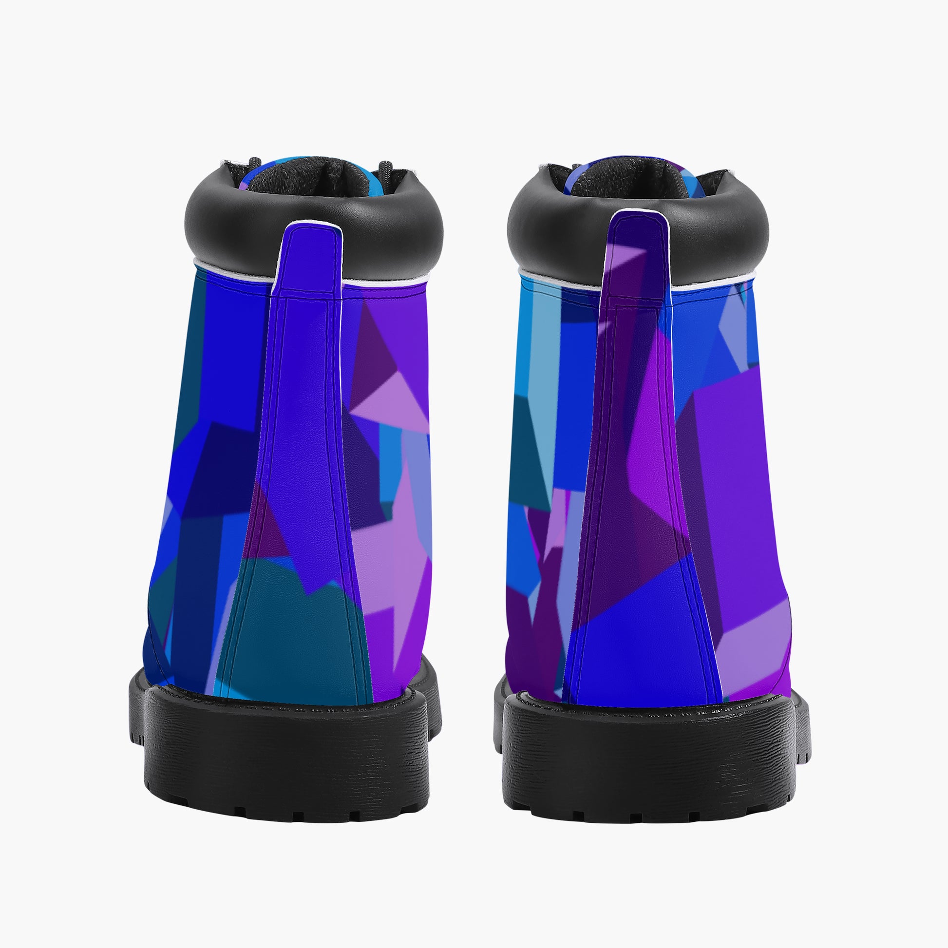 Purple Cube Leder Boots | Stylische und Warme Winterstiefel Boots JLR Design