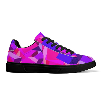 Purple Cube Low Top Leather Sneaker Low Top Sneaker 83.99 Leather, Low, Pink, Sneaker, Top JLR Design