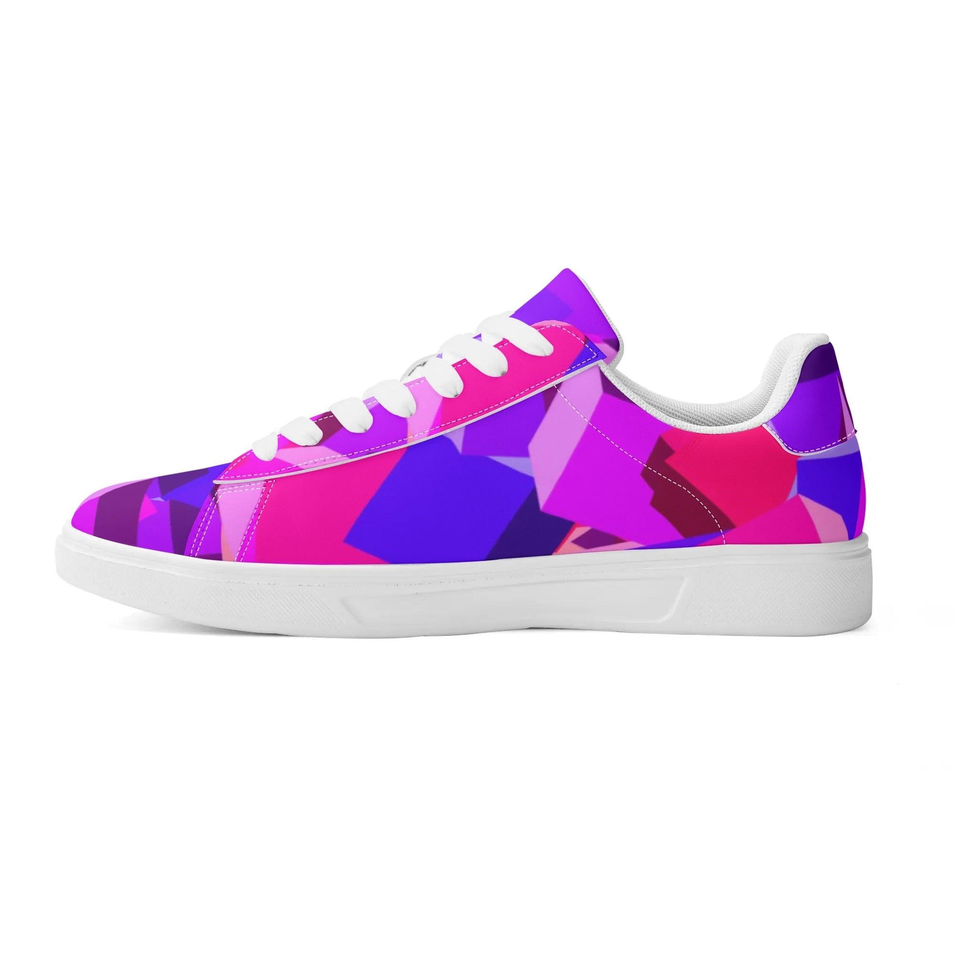 Purple Cube Low Top Leather Sneaker Low Top Sneaker 83.99 Leather, Low, Pink, Sneaker, Top JLR Design