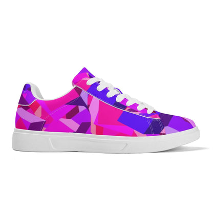 Purple Cube Low Top Leather Sneaker Low Top Sneaker 83.99 Leather, Low, Pink, Sneaker, Top JLR Design