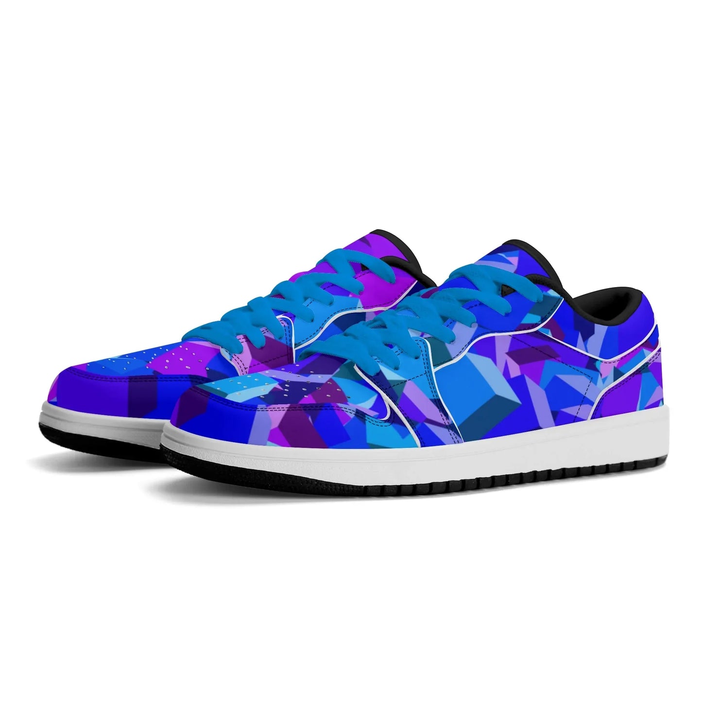 purple-cube-low-top-leder-sneaker-fur-damen-sneaker-jlr-design-68013 - JLR Design