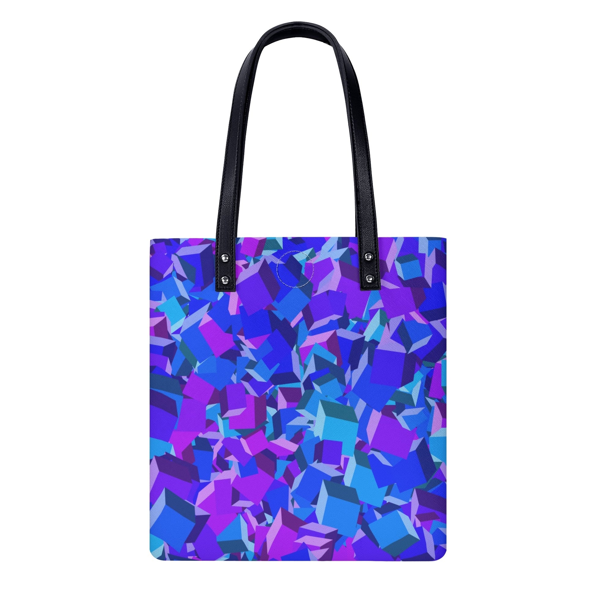 Purple Cube PU Leder Handtasche Handtasche JLR Design