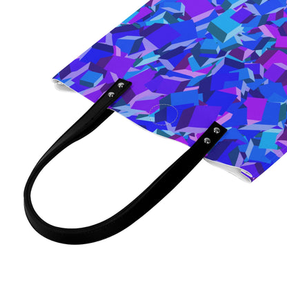 Purple Cube PU Leder Handtasche Handtasche JLR Design