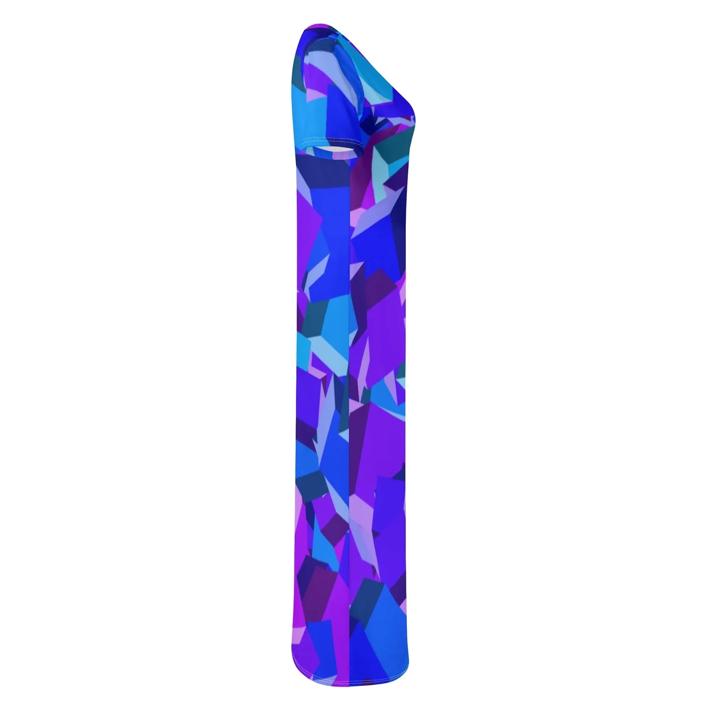 purple-cube-short-sleeve-long-dress-long-dress-jlr-design-85540 - JLR Design