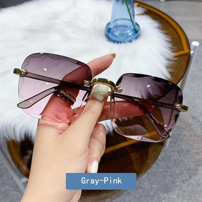 rahmenlose-sonnenbrille-damen-or-trendig-or-gradient-or-spiegelglas-or-leicht-brille-jlr-design-24232 - JLR Design