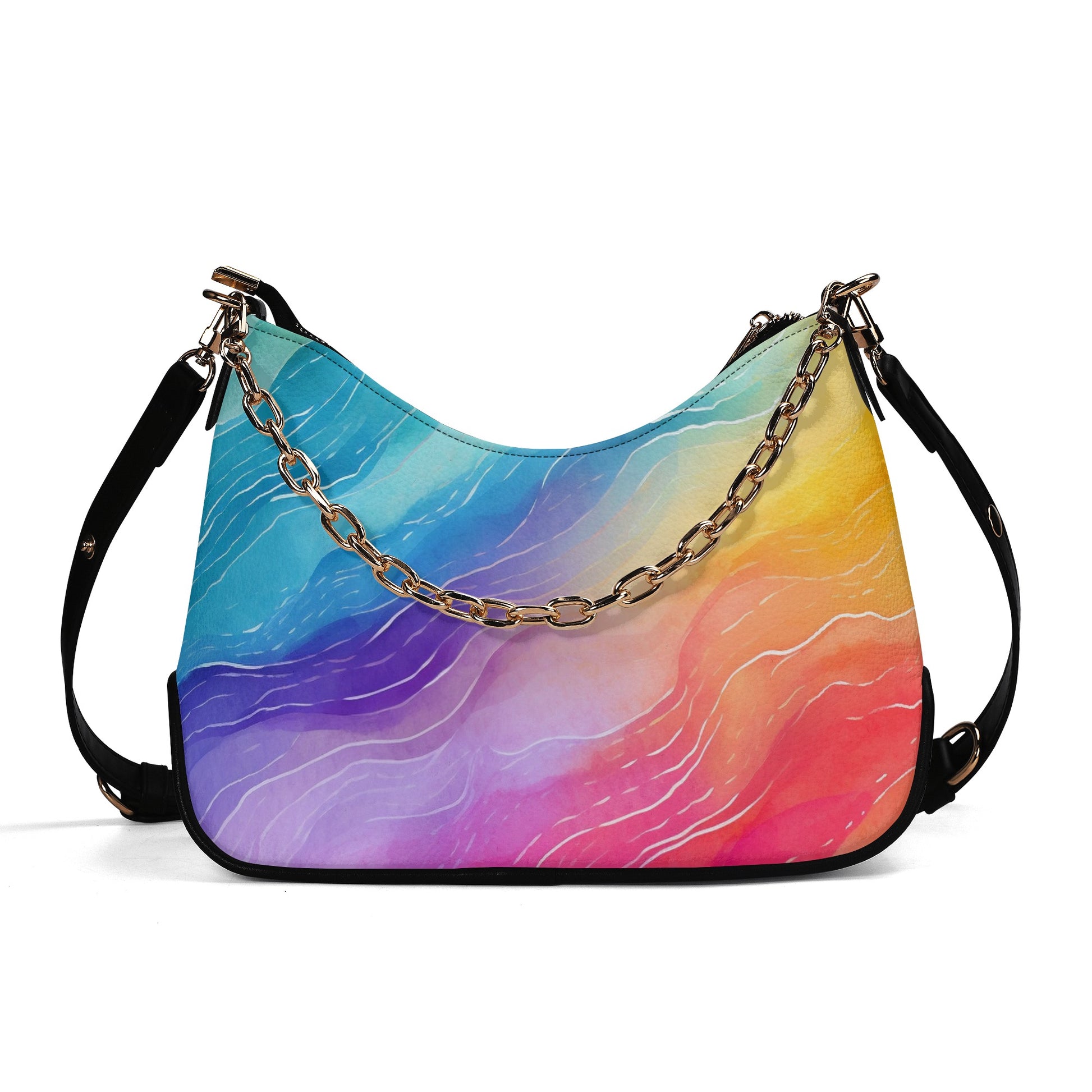 Rainbow elegante Umhängetasche mit Kette Umhängetasche JLR Design