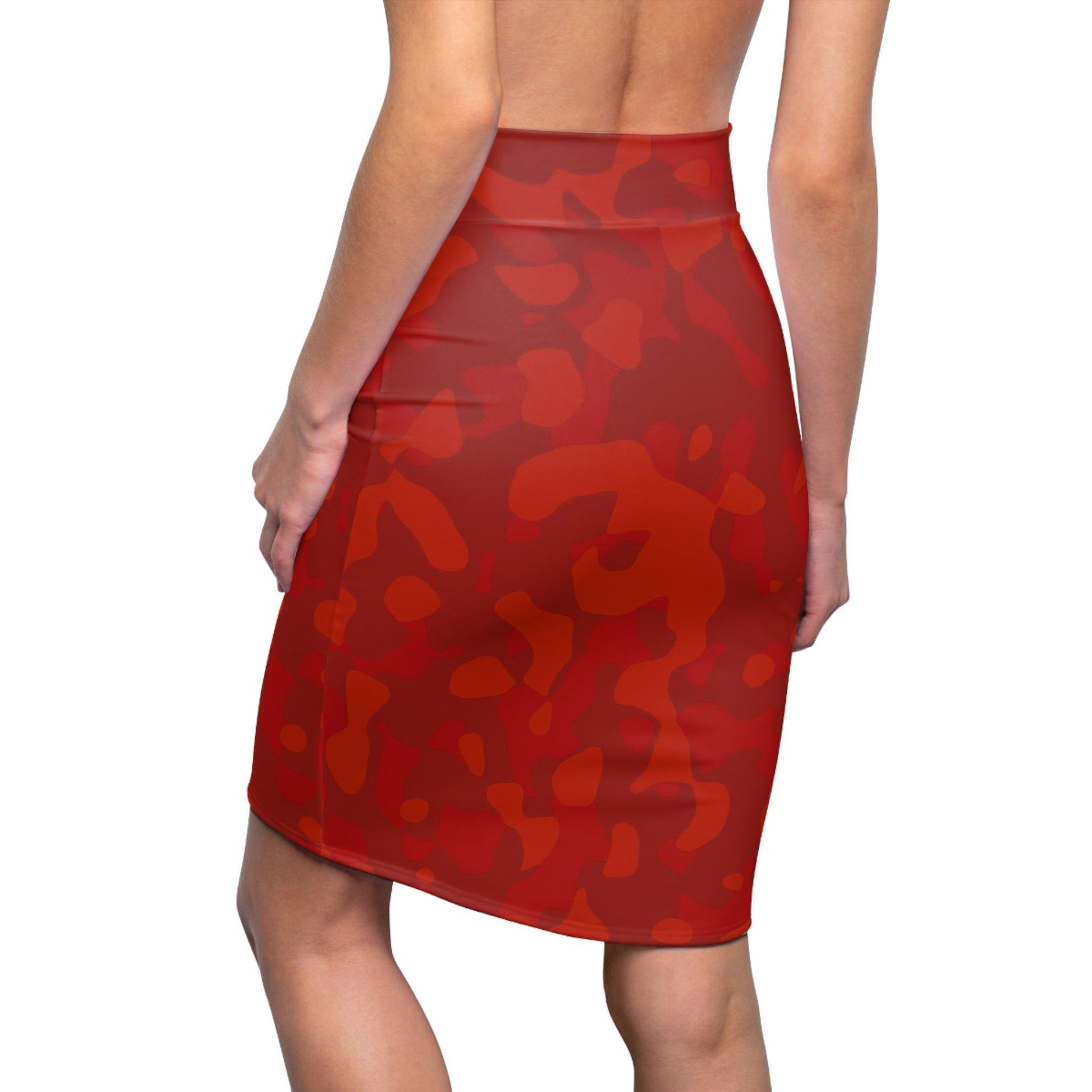 Red Camouflage Bleistiftrock Bleistiftrock 74.99 All Over Print, AOP, AOP Clothing, Assembled in the USA, Assembled in USA, Bleistiftrock, Camouflage, Made in the USA, Made in USA, Red, Skirts & Dresses, Sublimation, Women's Clothing JLR Design