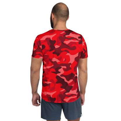 Red Camouflage v3 Sport-T-Shirt für Herren Sport T-Shirt JLR Design