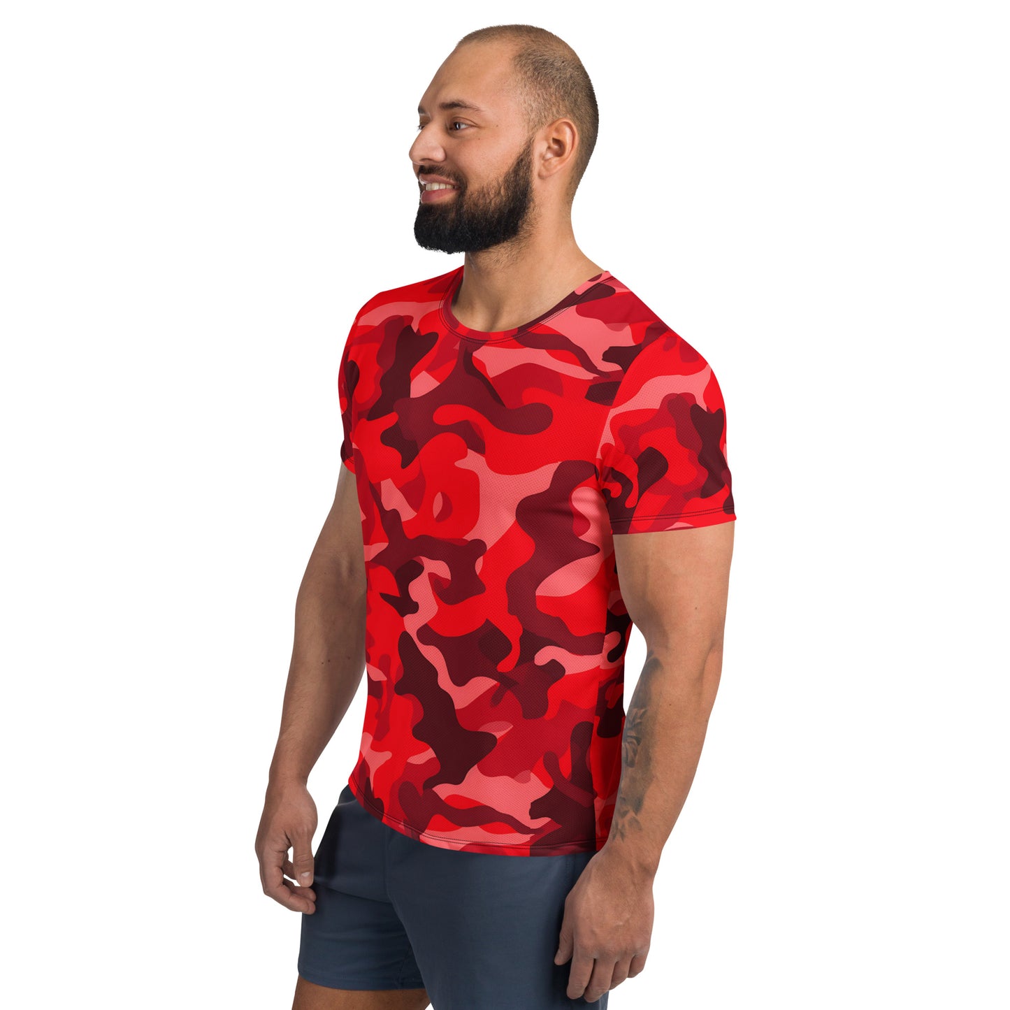 Red Camouflage v3 Sport-T-Shirt für Herren Sport T-Shirt JLR Design