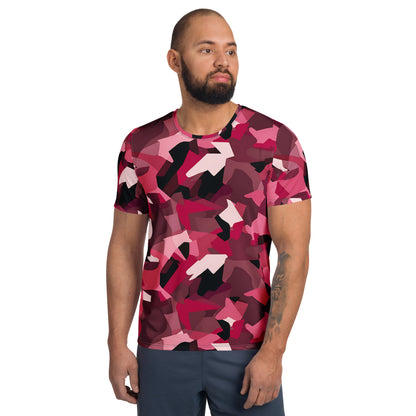 Red Camouflage v4 Sport-T-Shirt für Herren Sport T-Shirt JLR Design