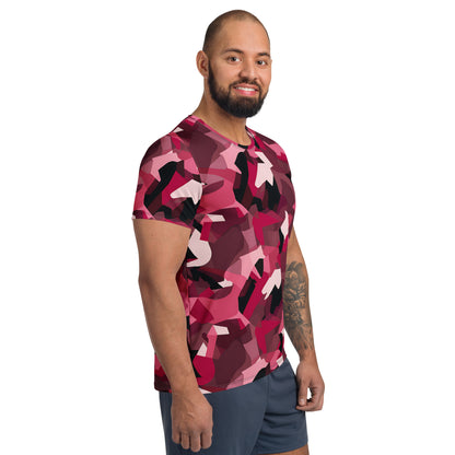 Red Camouflage v4 Sport-T-Shirt für Herren Sport T-Shirt JLR Design