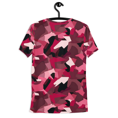 Red Camouflage v4 Sport-T-Shirt für Herren Sport T-Shirt JLR Design
