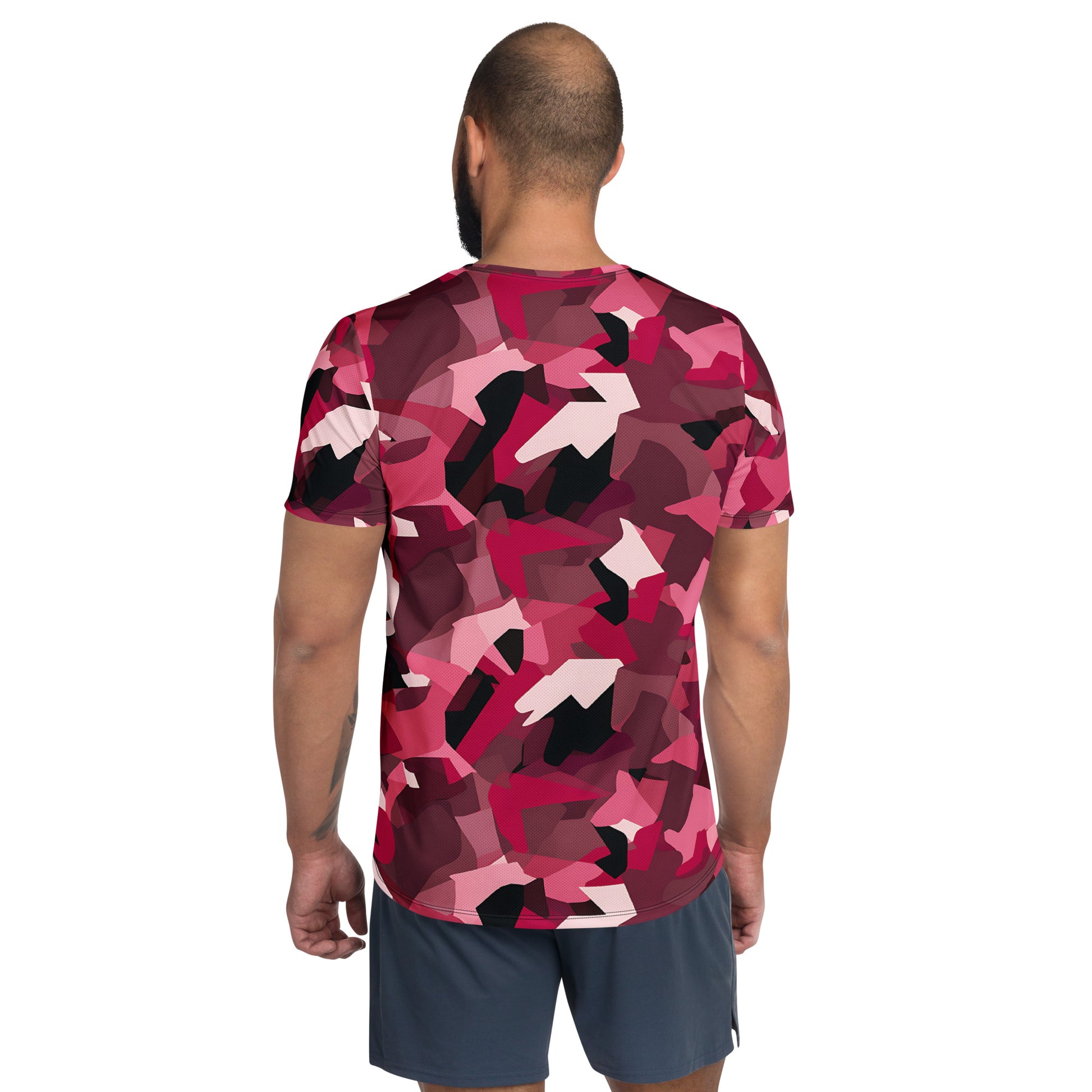 Red Camouflage v4 Sport-T-Shirt für Herren Sport T-Shirt JLR Design