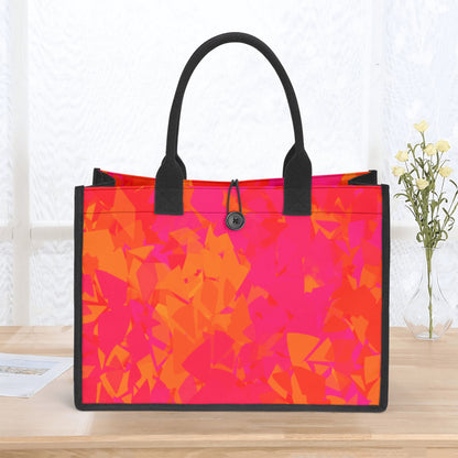 Red Crystal Canvas Shopper Tasche Einkaufstasche JLR Design