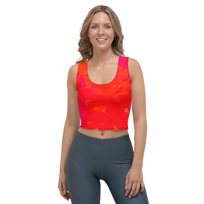 Red Crystal Damen Crop Top Crop Top JLR Design