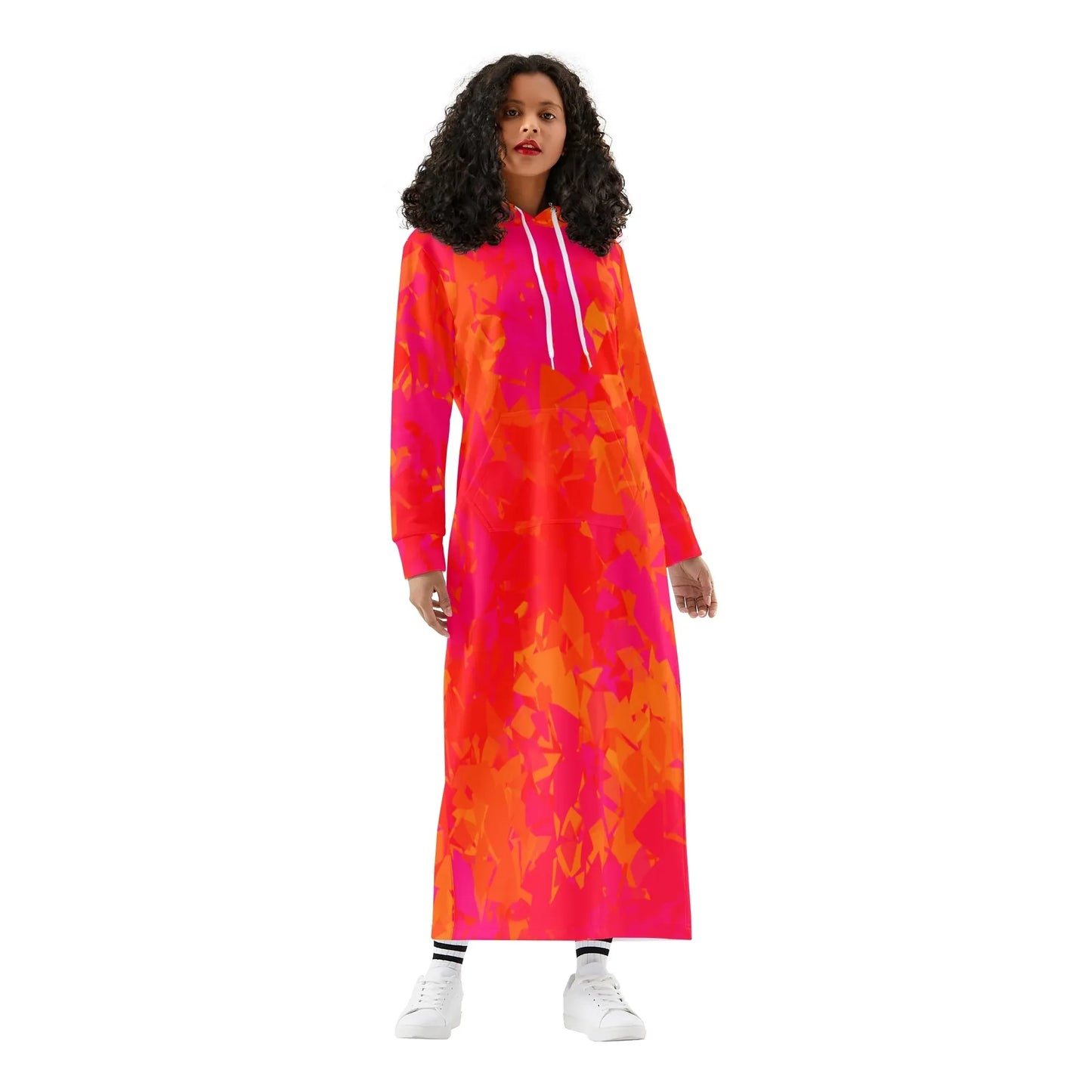 red-crystal-bequemes-leichtes-hoodie-kleid-hoodiekleid-jlr-design-93552 - JLR Design