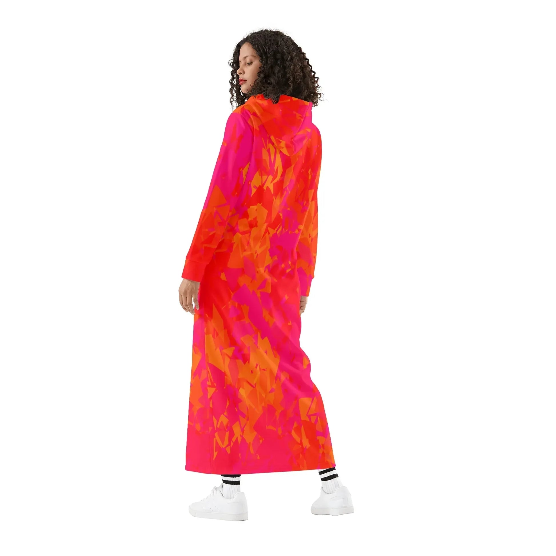 red-crystal-bequemes-leichtes-hoodie-kleid-hoodiekleid-jlr-design-48390 - JLR Design