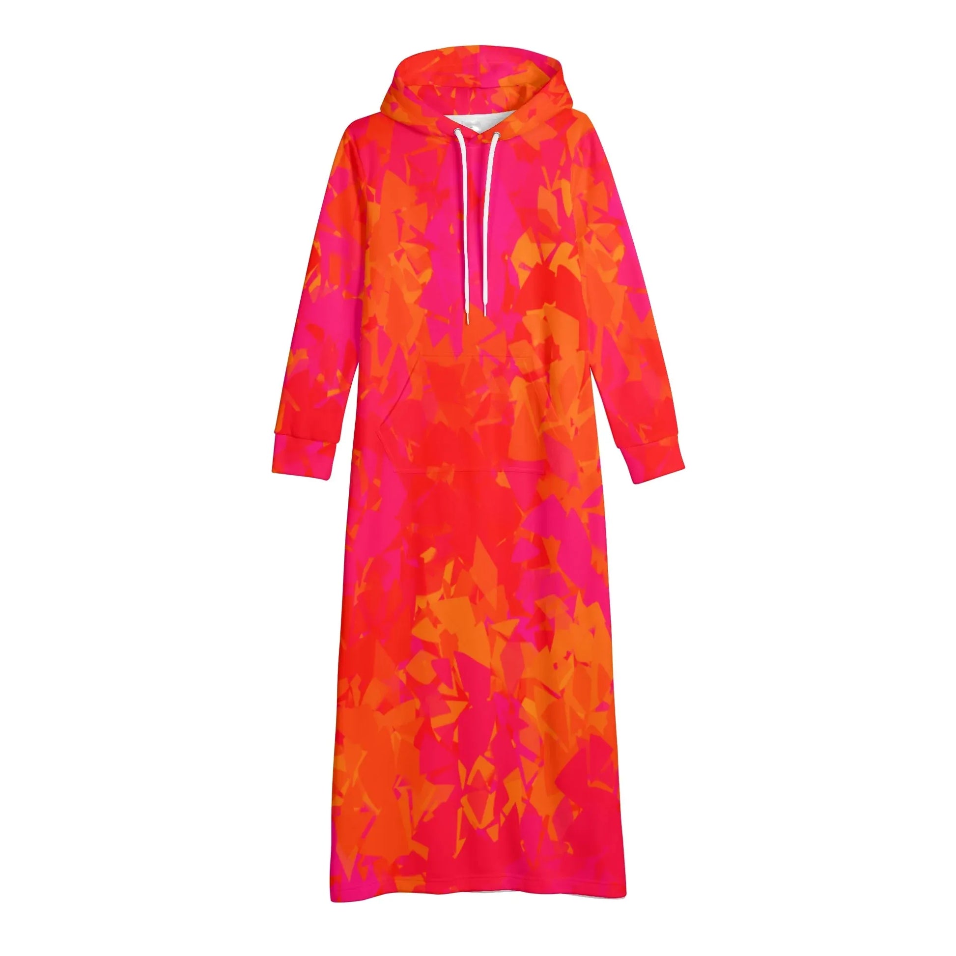 red-crystal-bequemes-leichtes-hoodie-kleid-hoodiekleid-jlr-design-47717 - JLR Design