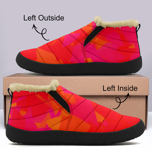 Red Crystal Faux Fur Slipper Slipper JLR Design