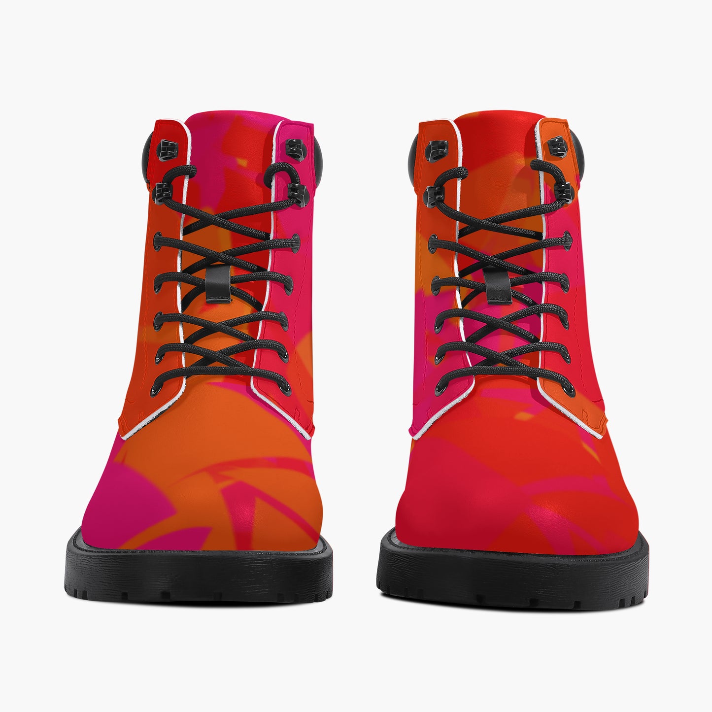 Red Crystal Leder Boots | Stylische und Warme Winterstiefel Boots JLR Design