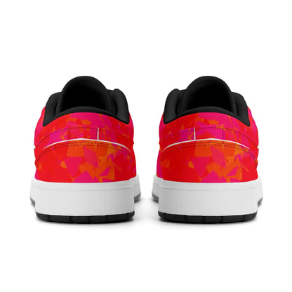 red-crystal-low-top-leder-sneaker-fur-damen-sneaker-jlr-design-16894 - JLR Design