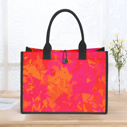 Red Crystal Premium Canvas Shopper Tasche Tragetasche JLR Design