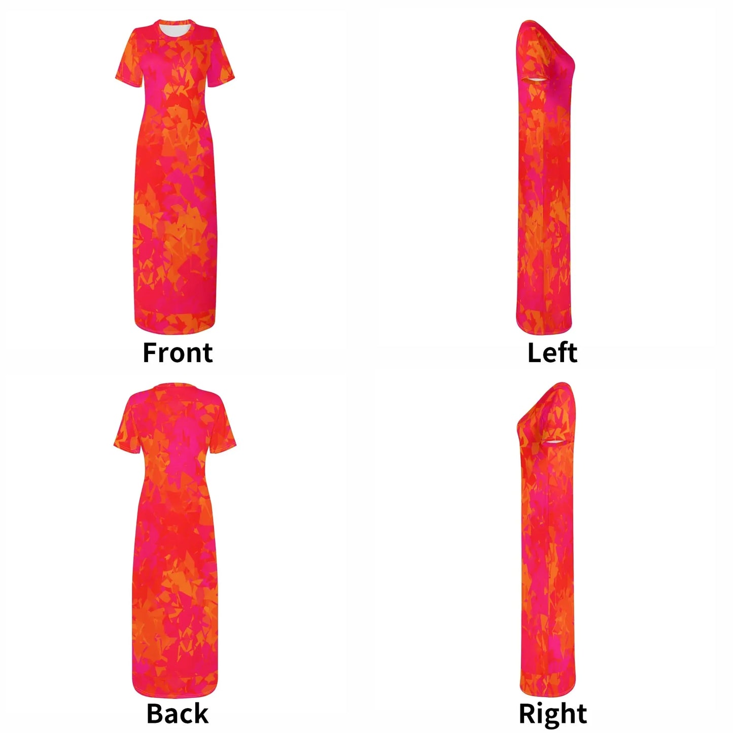 red-crystal-short-sleeve-long-dress-long-dress-jlr-design-73913 - JLR Design