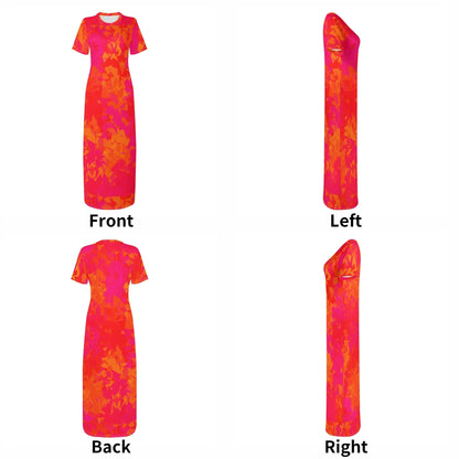 red-crystal-short-sleeve-long-dress-long-dress-jlr-design-73913 - JLR Design