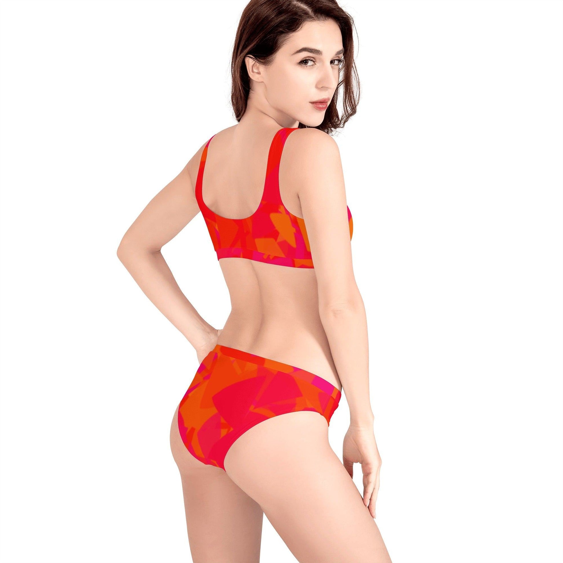 Red Crystal Sport Bikini Sport Bikini 54.99 Bikini, Crystal, Sport JLR Design