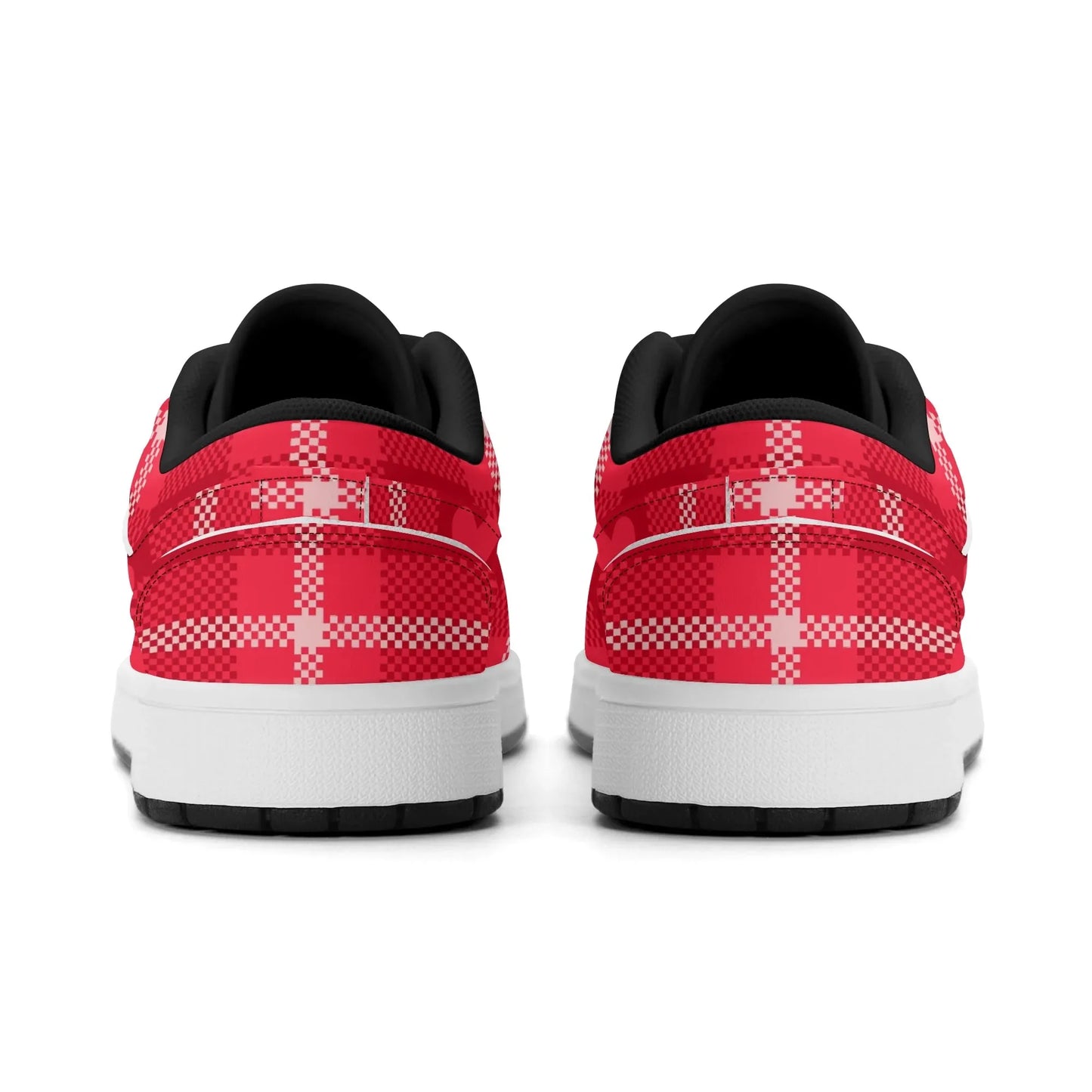 red-flanell-heart-low-top-leder-sneaker-fur-damen-sneaker-jlr-design-91023 - JLR Design