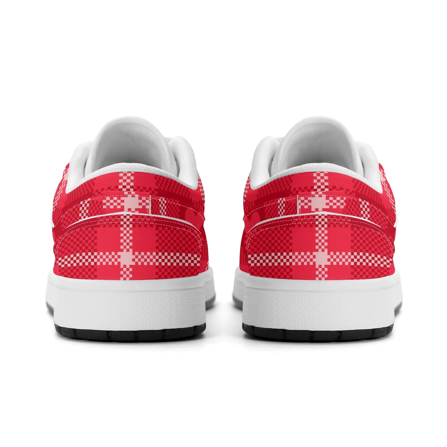 red-flanell-heart-low-top-leder-sneaker-fur-damen-sneaker-jlr-design-31607 - JLR Design
