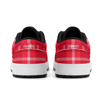 red-flanell-heart-low-top-leder-sneaker-fur-herren-sneaker-jlr-design-73128 - JLR Design