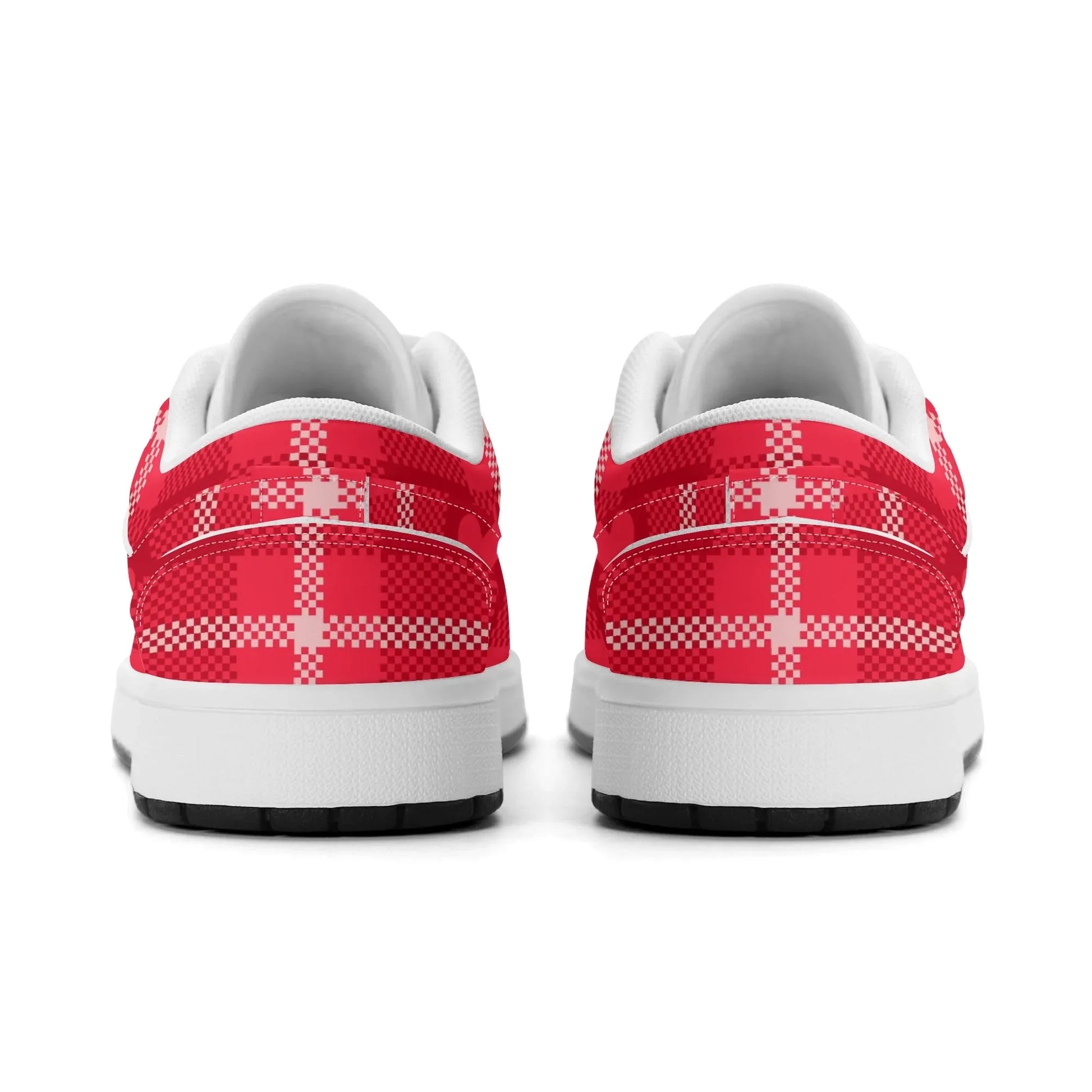 red-flanell-heart-low-top-leder-sneaker-fur-herren-sneaker-jlr-design-64781 - JLR Design