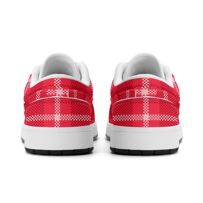 red-flanell-heart-low-top-leder-sneaker-fur-herren-sneaker-jlr-design-64781 - JLR Design