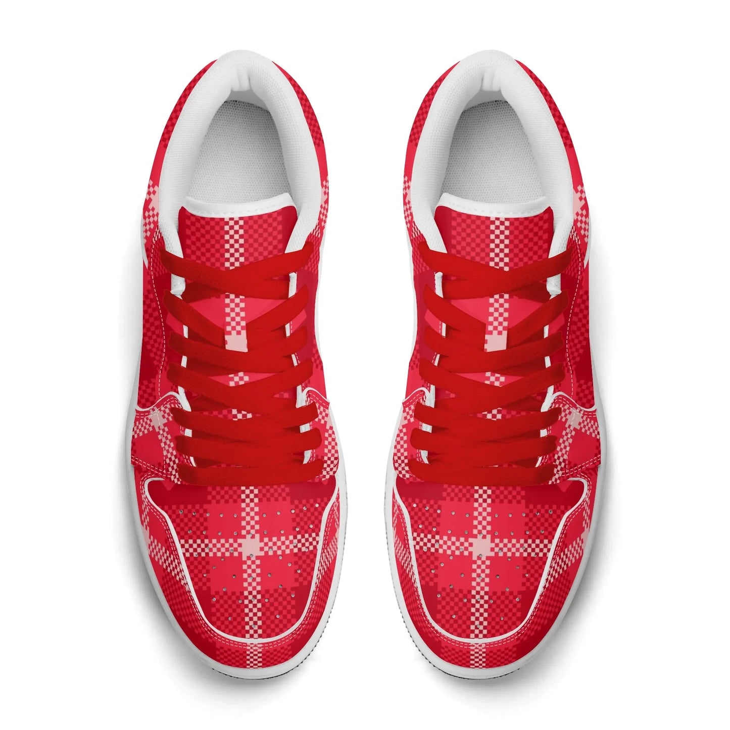 red-flanell-heart-low-top-leder-sneaker-fur-herren-sneaker-jlr-design-67786 - JLR Design