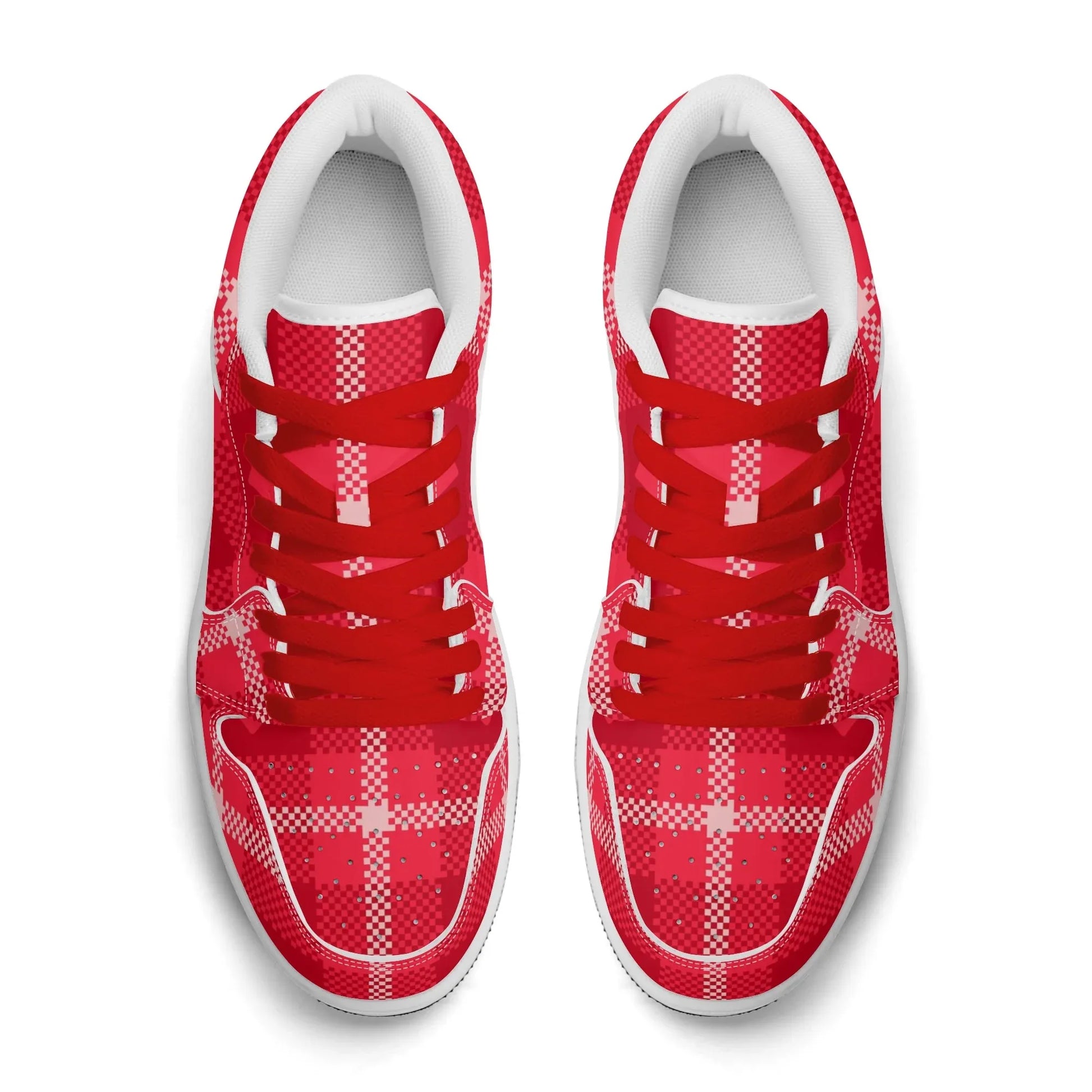 red-flanell-heart-low-top-leder-sneaker-fur-herren-sneaker-jlr-design-67786 - JLR Design