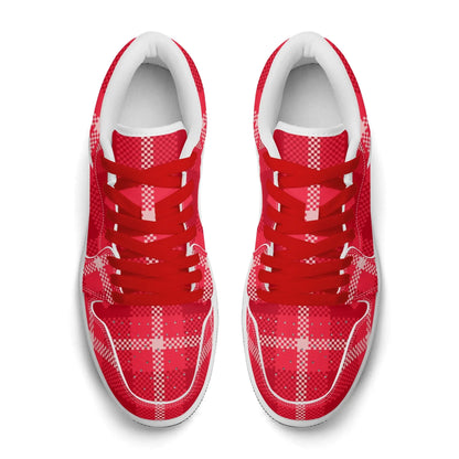 red-flanell-heart-low-top-leder-sneaker-fur-herren-sneaker-jlr-design-67786 - JLR Design