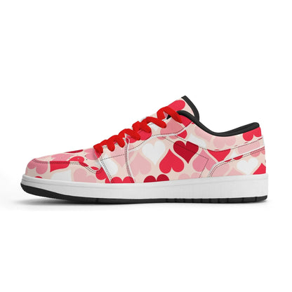 red-hearts-low-top-leder-sneaker-fur-herren-sneaker-jlr-design-44296 - JLR Design
